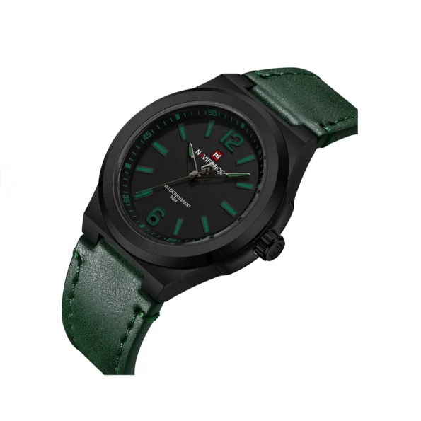 Naviforce NF9233; Green Strap Men's Watch - Image 2