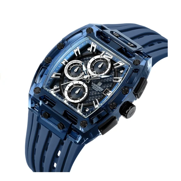 Naviforce NF7105; Blue Silicone Strap - Image 2