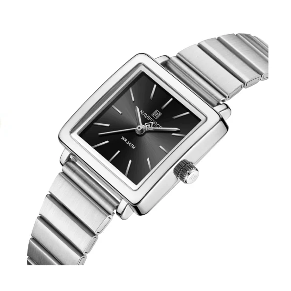 Naviforce NF5048; Silver Stainless Steel Ladies Watch