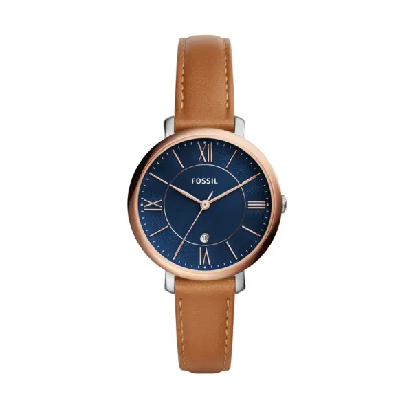 Fossil ES5274 – Women's Stainless Steel Watch with Blue Dial