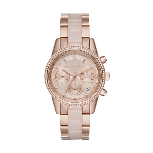 Michael Kors MK6397: Rose Gold Stunning Chronographic Ladies Watch