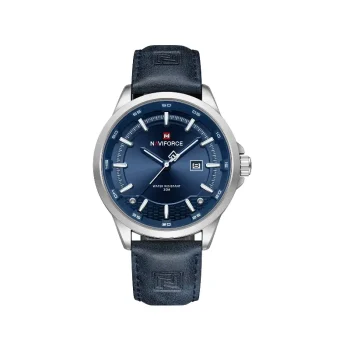 A stylish Naviforce NF9248 men’s wristwatch featuring a round dial, stainless steel case, and a premium leather or stainless steel strap, perfect for casual and formal wear.