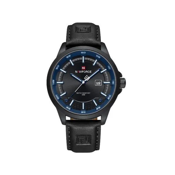 A stylish Naviforce NF9248 men’s wristwatch featuring a round dial, stainless steel case, and a premium leather or stainless steel strap, perfect for casual and formal wear.