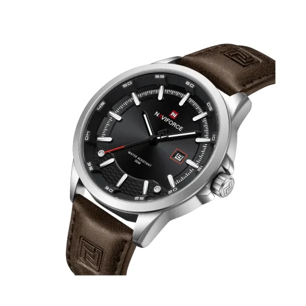 A stylish Naviforce NF9248 men’s wristwatch featuring a round dial, stainless steel case, and a premium leather or stainless steel strap, perfect for casual and formal wear.