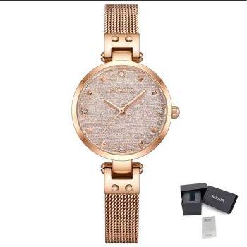 MEGIR 7025 – Women's Elegant Quartz Watch with Stainless Steel Band