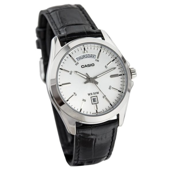 Casio MTP-1370L-7A – Men's Analog Leather Strap Watch - Image 2