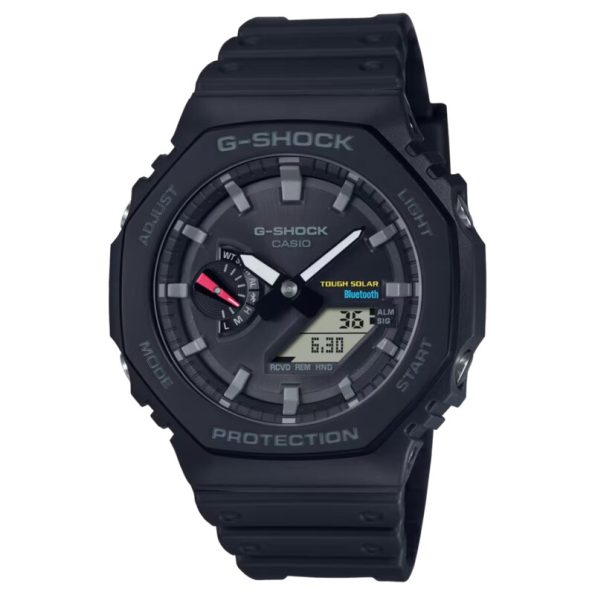 Casio G-Shock GA-B2100-1A Men's Solar-Powered Analog-Digital Watch with Bluetooth.