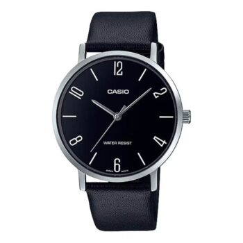 Casio MTP-VT01L-1B2 Black and Blue Leather Men’s Watch – Ksh 7