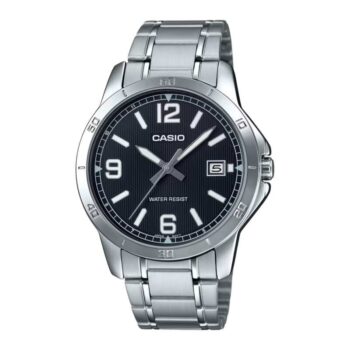 Casio MTP-V004D-1B2 Men’s Black Dial Stainless Steel Watch – Ksh 5