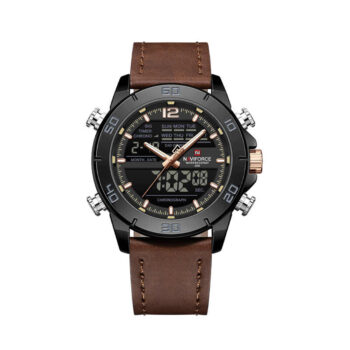 Naviforce NF9253 Dual-Display Men’s Watch with Leather Strap – Ksh 3