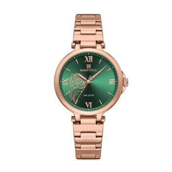 NAVIFORCE NF5060 women’s stainless steel analog wristwatch with classic dial.