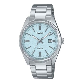 Casio MTP-1302DA-2A2 Ice Blue Dial Stainless Steel Watch for Men