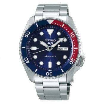 Seiko 5 Sports SRPD53K1 Automatic Blue Dial Pepsi Bezel Watch for Men