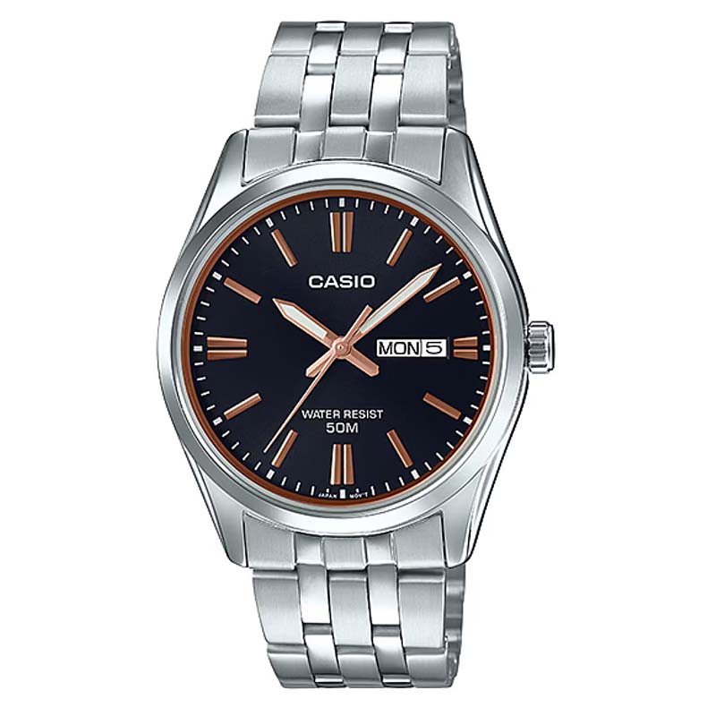 Casio MTP-1335D-1A2V Men's Analog Black Dial Stainless Steel Watch | Price in Kenya | Elite Tech Base