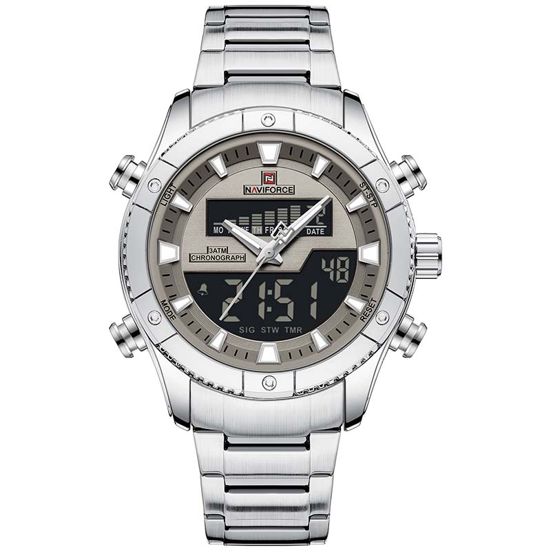 Naviforce NF9259 Men's Analog-Digital Stainless Steel Watch | Price in Kenya