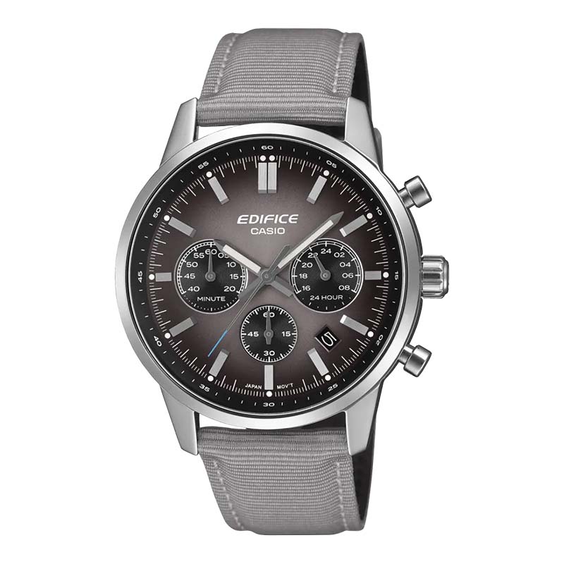 Casio Edifice EFR-575C-8A Analog Chronograph Silver Watch For Men
